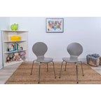 Set 3 pz tavolo e sedie per bambini con gambe cromate - Gift Mark