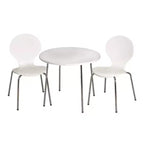 Set 3 pz tavolo e sedie per bambini con gambe cromate - Gift Mark