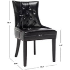 Sedia ad anello Harlow 19 H con rivestimento capitonné e borchie (set di 2) - MCR4716 - Safavieh Couture
