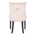 Sedia ad anello Harlow 19 H con rivestimento capitonné e borchie (set di 2) - MCR4716 - Safavieh Couture