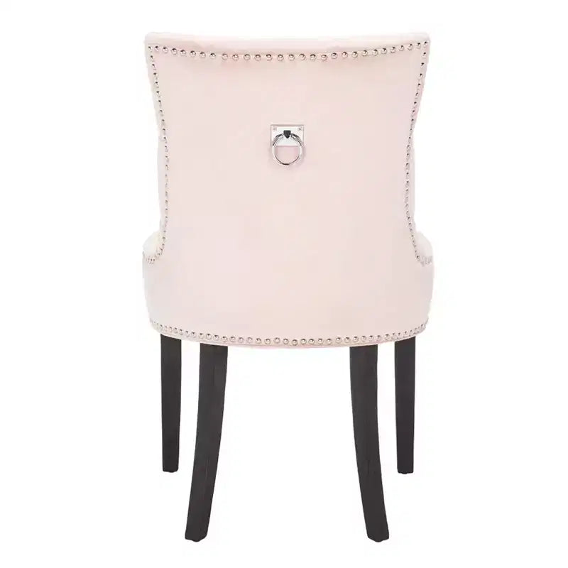 Sedia ad anello Harlow 19 H con rivestimento capitonné e borchie (set di 2) - MCR4716 - Safavieh Couture