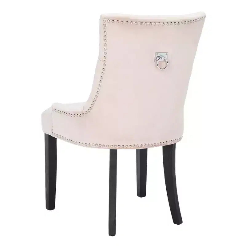 Sedia ad anello Harlow 19 H con rivestimento capitonné e borchie (set di 2) - MCR4716 - Safavieh Couture