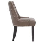 Sedia ad anello Harlow 19 H con rivestimento capitonné e borchie (set di 2) - MCR4716 - Safavieh Couture
