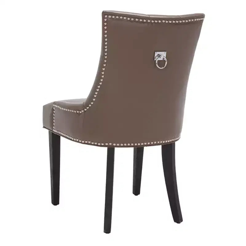 Sedia ad anello Harlow 19 H con rivestimento capitonné e borchie (set di 2) - MCR4716 - Safavieh Couture