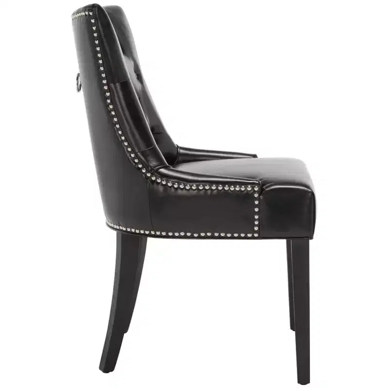 Sedia ad anello Harlow 19 H con rivestimento capitonné e borchie (set di 2) - MCR4716 - Safavieh Couture