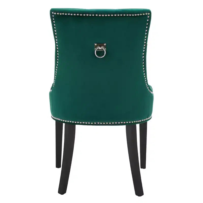 Sedia ad anello Harlow 19 H con rivestimento capitonné e borchie (set di 2) - MCR4716 - Safavieh Couture