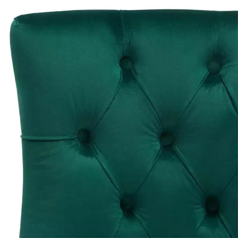 Sedia ad anello Harlow 19 H con rivestimento capitonné e borchie (set di 2) - MCR4716 - Safavieh Couture