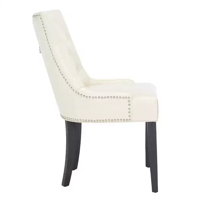 Sedia ad anello Harlow 19 H con rivestimento capitonné e borchie (set di 2) - MCR4716 - Safavieh Couture