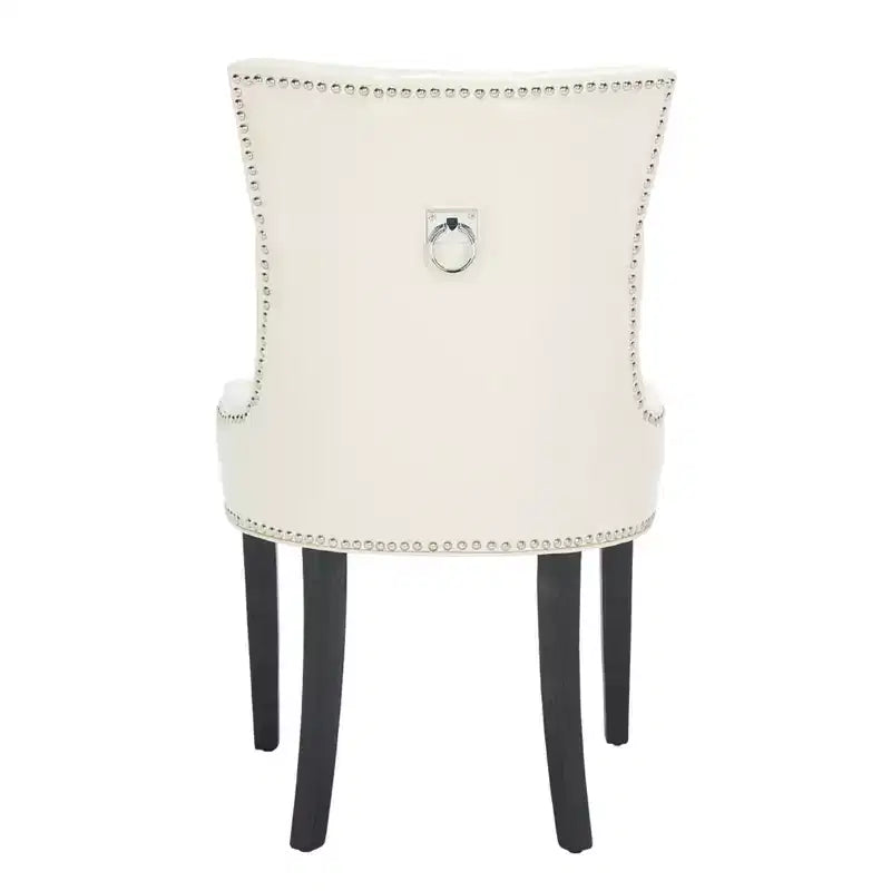 Sedia ad anello Harlow 19 H con rivestimento capitonné e borchie (set di 2) - MCR4716 - Safavieh Couture