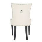 Sedia ad anello Harlow 19 H con rivestimento capitonné e borchie (set di 2) - MCR4716 - Safavieh Couture