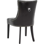 Sedia ad anello Harlow 19 H con rivestimento capitonné e borchie (set di 2) - MCR4716 - Safavieh Couture