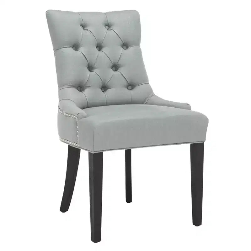 Sedia ad anello Harlow 19 H con rivestimento capitonné e borchie (set di 2) - MCR4716 - Safavieh Couture