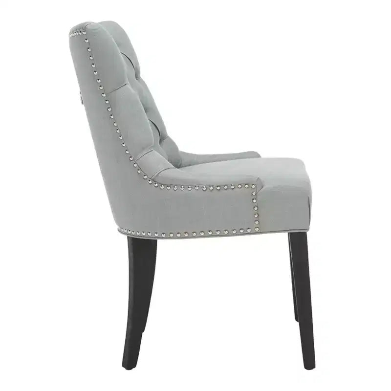 Sedia ad anello Harlow 19 H con rivestimento capitonné e borchie (set di 2) - MCR4716 - Safavieh Couture