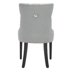 Sedia ad anello Harlow 19 H con rivestimento capitonné e borchie (set di 2) - MCR4716 - Safavieh Couture