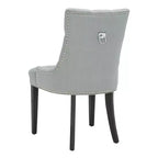 Sedia ad anello Harlow 19 H con rivestimento capitonné e borchie (set di 2) - MCR4716 - Safavieh Couture