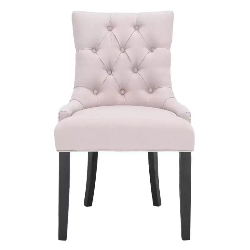 Sedia ad anello Harlow 19 H con rivestimento capitonné e borchie (set di 2) - MCR4716 - Safavieh Couture
