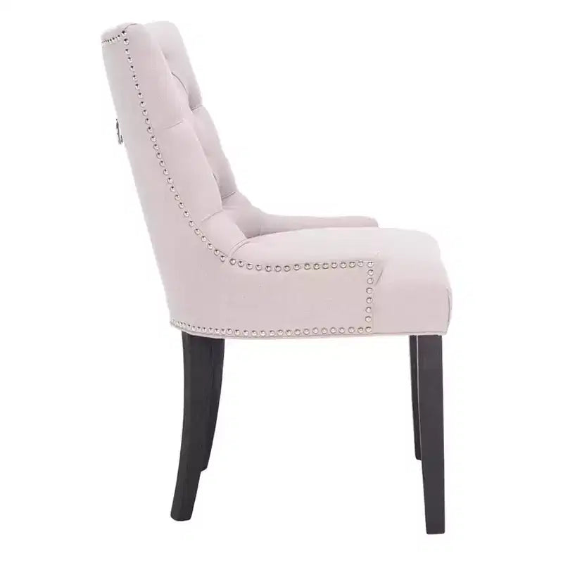 Sedia ad anello Harlow 19 H con rivestimento capitonné e borchie (set di 2) - MCR4716 - Safavieh Couture