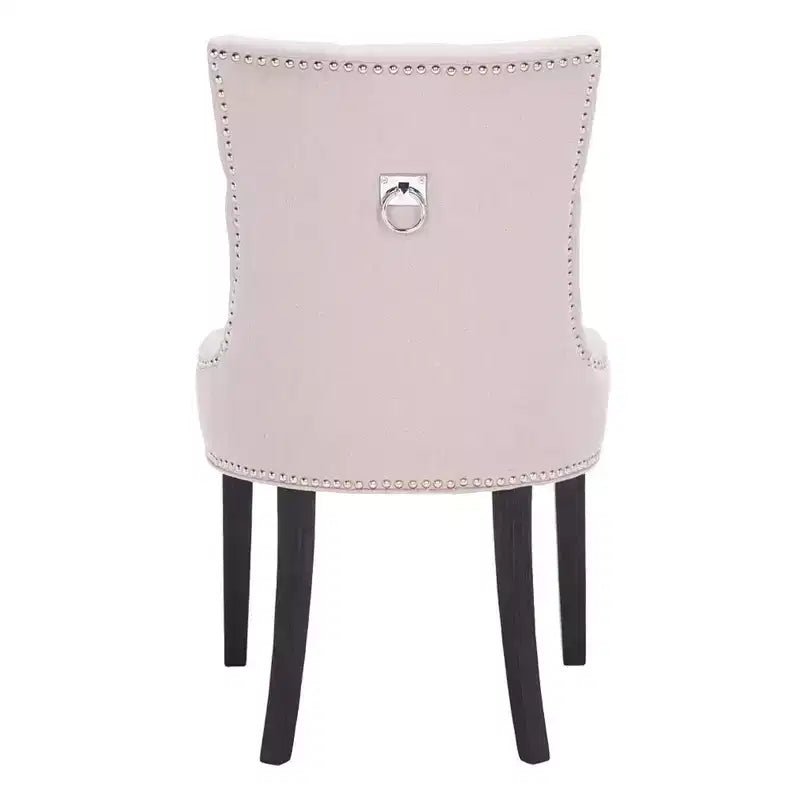 Sedia ad anello Harlow 19 H con rivestimento capitonné e borchie (set di 2) - MCR4716 - Safavieh Couture