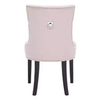 Sedia ad anello Harlow 19 H con rivestimento capitonné e borchie (set di 2) - MCR4716 - Safavieh Couture