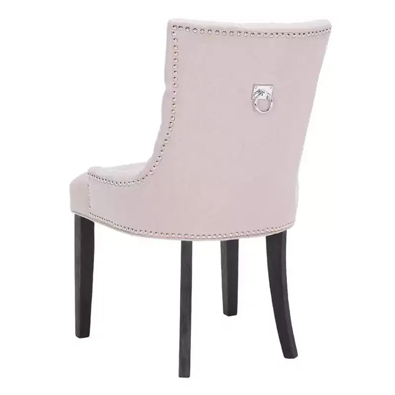 Sedia ad anello Harlow 19 H con rivestimento capitonné e borchie (set di 2) - MCR4716 - Safavieh Couture