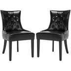 Harlow 19 H Tufted Ring Chair With Nail Head Trim (Set of 2) - MCR4716 - Safavieh Couture