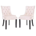 Sedia ad anello Harlow 19 H con rivestimento capitonné e borchie (set di 2) - MCR4716 - Safavieh Couture