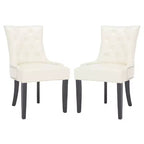 Sedia ad anello Harlow 19 H con rivestimento capitonné e borchie (set di 2) - MCR4716 - Safavieh Couture