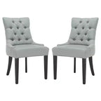 Sedia ad anello Harlow 19 H con rivestimento capitonné e borchie (set di 2) - MCR4716 - Safavieh Couture