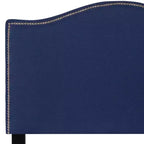 Testata imbottita ad arco Lexington di Flash Furniture con profili a borchie