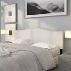 Testata imbottita ad arco Lexington di Flash Furniture con profili a borchie