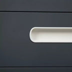 Flash Furniture Cassettiera mobile ergonomica a 3 cassetti con serratura, meccanismo antiribaltamento e cassetto per raccoglitori legali e letter-size
