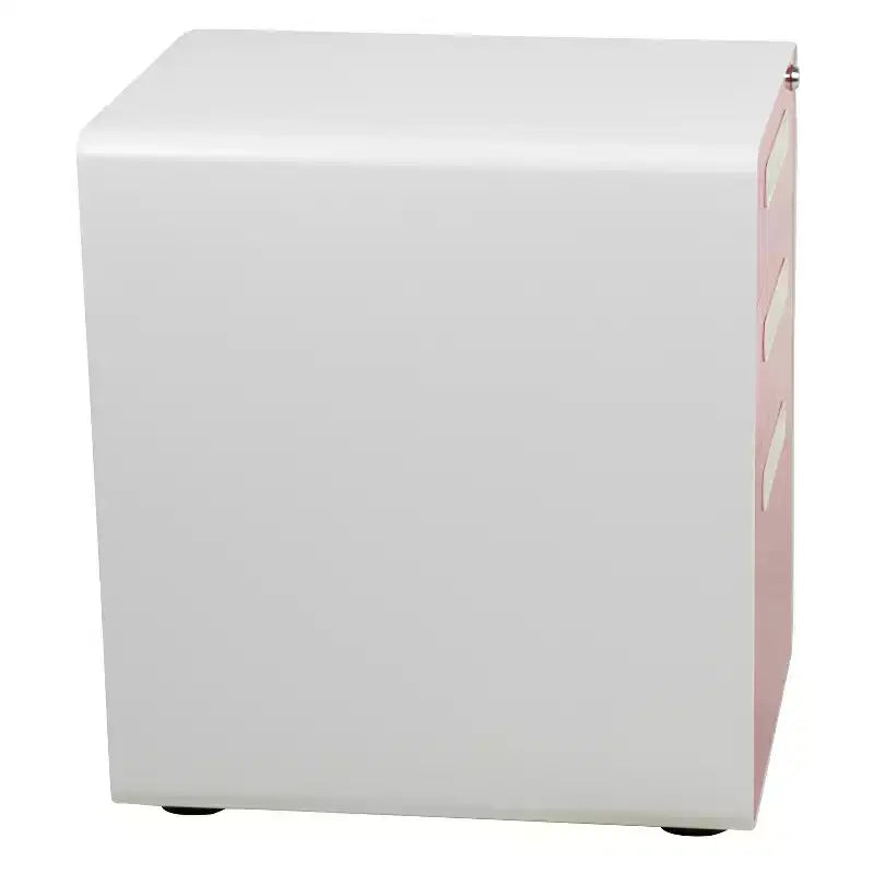 Flash Furniture Cassettiera mobile ergonomica a 3 cassetti con serratura, meccanismo antiribaltamento e cassetto per raccoglitori legali e letter-size
