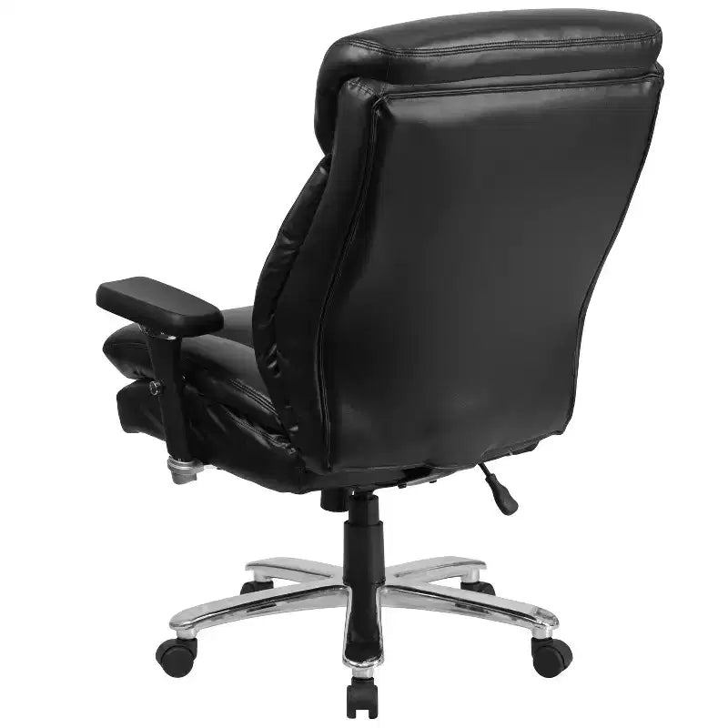 Sedia da ufficio ergonomica girevole direzionale Flash Furniture Serie HERCULES 24/7 ad uso intensivo per persone robuste e alte, portata 180 kg, con schienale alto, pomello lombare e poggiatesta grande a triangolo