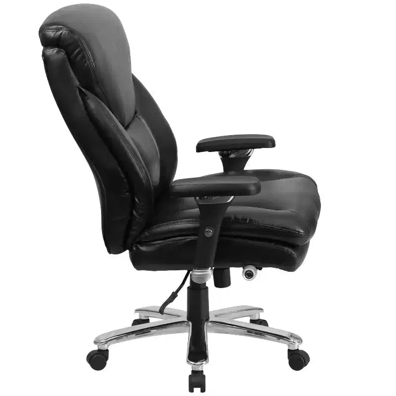 Sedia da ufficio ergonomica girevole direzionale Flash Furniture Serie HERCULES 24/7 ad uso intensivo per persone robuste e alte, portata 180 kg, con schienale alto, pomello lombare e poggiatesta grande a triangolo