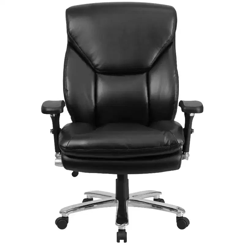 Sedia da ufficio ergonomica girevole direzionale Flash Furniture Serie HERCULES 24/7 ad uso intensivo per persone robuste e alte, portata 180 kg, con schienale alto, pomello lombare e poggiatesta grande a triangolo