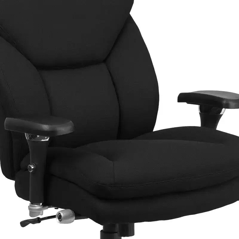 Sedia da ufficio ergonomica girevole direzionale Flash Furniture Serie HERCULES 24/7 ad uso intensivo per persone robuste e alte, portata 180 kg, con schienale alto, pomello lombare e poggiatesta grande a triangolo