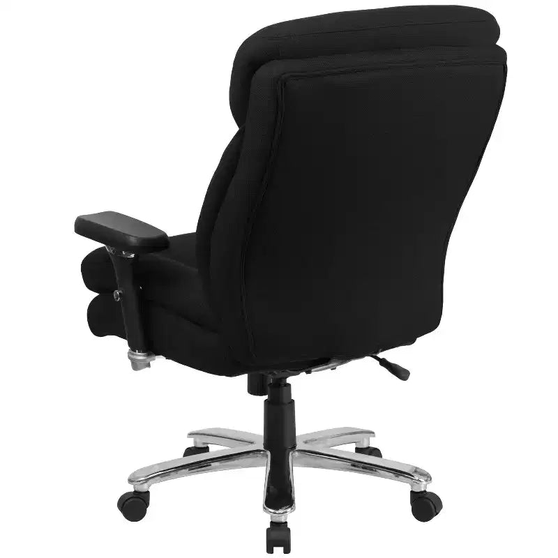 Sedia da ufficio ergonomica girevole direzionale Flash Furniture Serie HERCULES 24/7 ad uso intensivo per persone robuste e alte, portata 180 kg, con schienale alto, pomello lombare e poggiatesta grande a triangolo