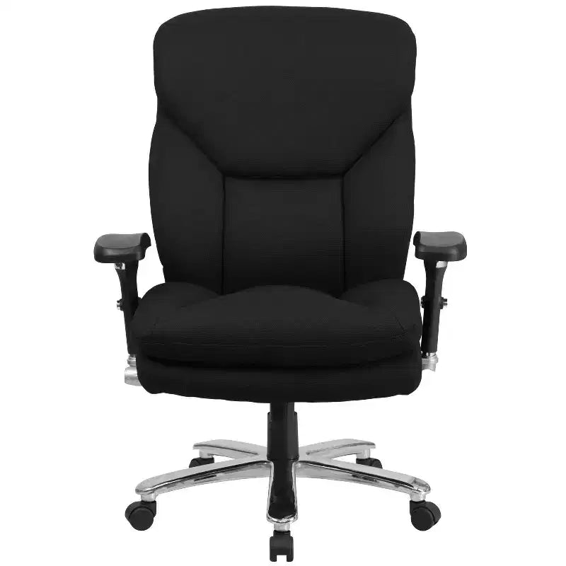 Sedia da ufficio ergonomica girevole direzionale Flash Furniture Serie HERCULES 24/7 ad uso intensivo per persone robuste e alte, portata 180 kg, con schienale alto, pomello lombare e poggiatesta grande a triangolo