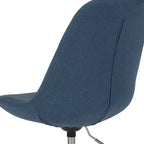 Sedia da ufficio direzionale in tessuto a metà schienale della serie Aurora di Flash Furniture con sollevamento pneumatico e base cromata