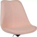 Sedia da ufficio direzionale in tessuto a metà schienale della serie Aurora di Flash Furniture con sollevamento pneumatico e base cromata