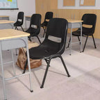Sedia impilabile ergonomica Flash Furniture serie HERCULES, capacità 399 kg, con telaio in metallo