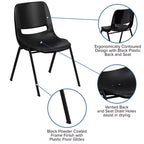 Sedia impilabile ergonomica Flash Furniture serie HERCULES, capacità 399 kg, con telaio in metallo