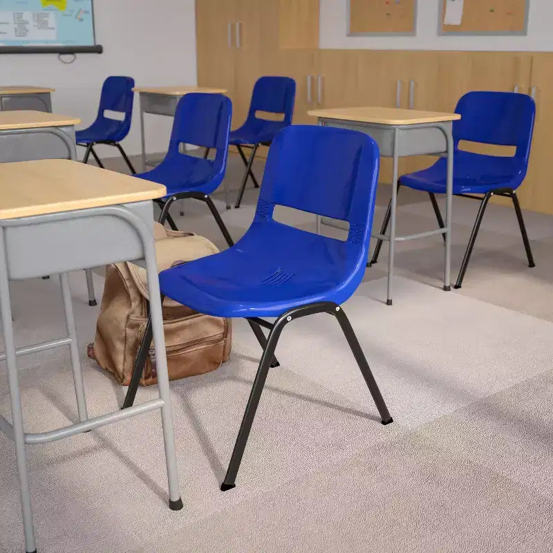 Sedia impilabile ergonomica Flash Furniture serie HERCULES, capacità 399 kg, con telaio in metallo