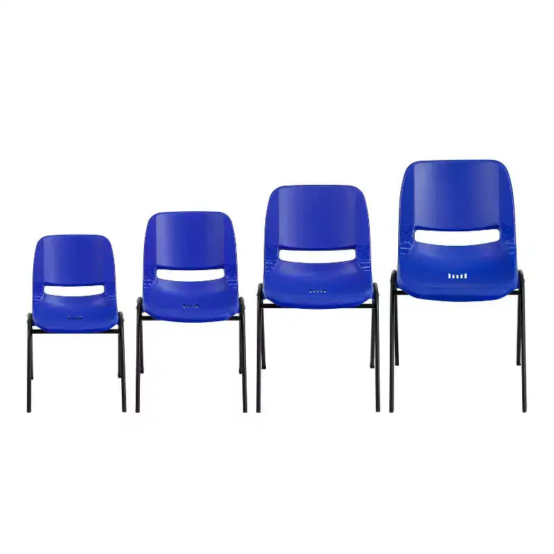 Sedia impilabile ergonomica Flash Furniture serie HERCULES, capacità 399 kg, con telaio in metallo