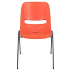 Sedia impilabile ergonomica Flash Furniture serie HERCULES, capacità 399 kg, con telaio in metallo
