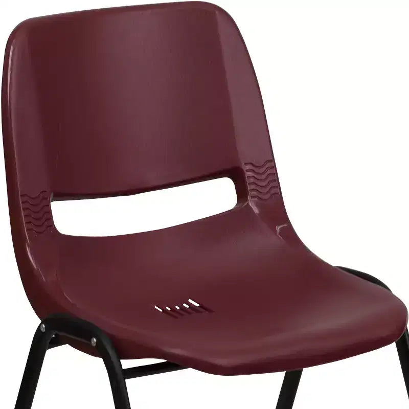 Sedia impilabile ergonomica Flash Furniture serie HERCULES, capacità 399 kg, con telaio in metallo
