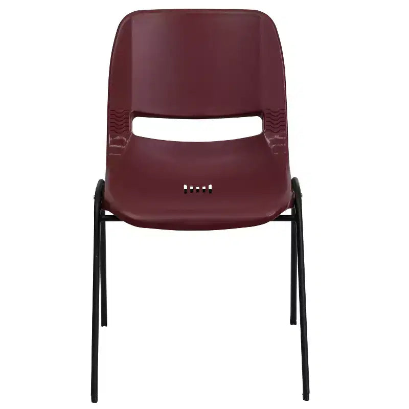 Sedia impilabile ergonomica Flash Furniture serie HERCULES, capacità 399 kg, con telaio in metallo
