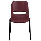 Sedia impilabile ergonomica Flash Furniture serie HERCULES, capacità 399 kg, con telaio in metallo