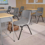Sedia impilabile ergonomica Flash Furniture serie HERCULES, capacità 399 kg, con telaio in metallo