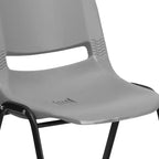 Sedia impilabile ergonomica Flash Furniture serie HERCULES, capacità 399 kg, con telaio in metallo
